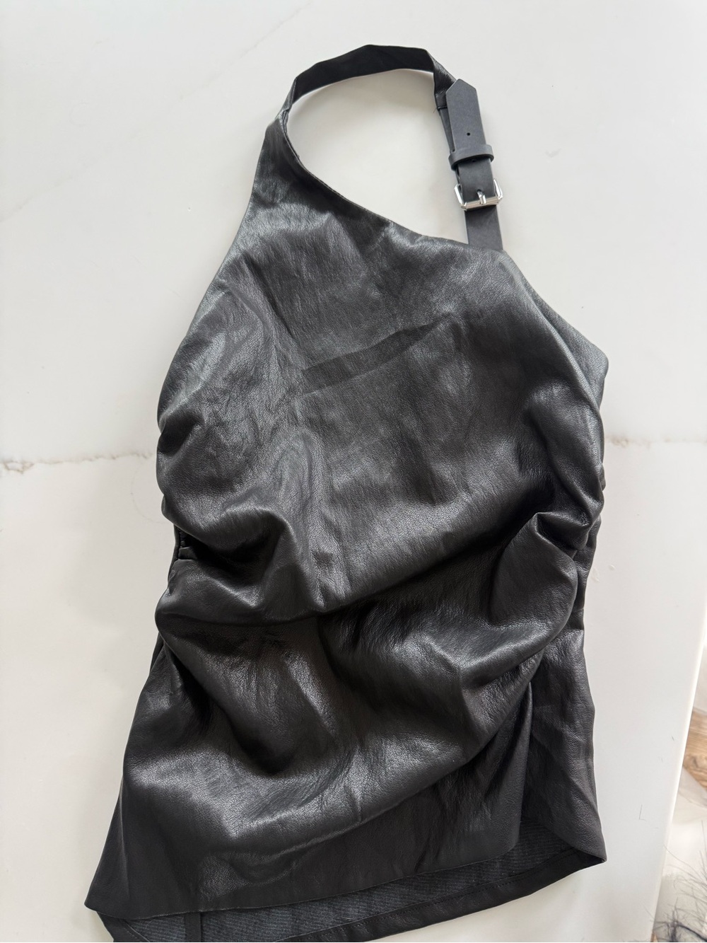 Leather halter top - Picture 2 of 2